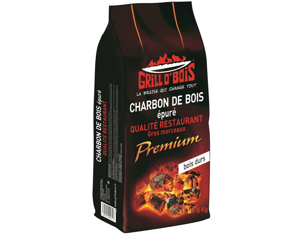 Charbon de bois de qualité restaurant pour une cuisson parfaite Sac — free download