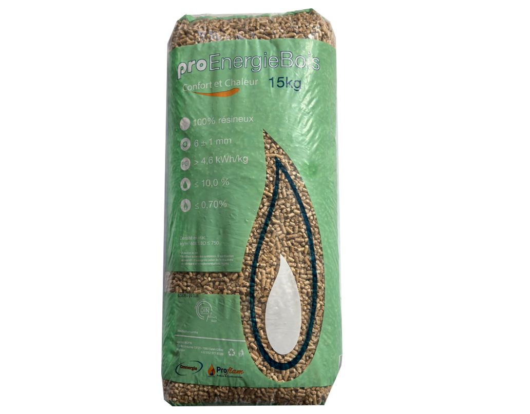 Sac de pellet Pro Energie Bois 15Kg